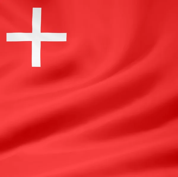 Flag of Schwyz - Switzerland — Stock Photo, Image