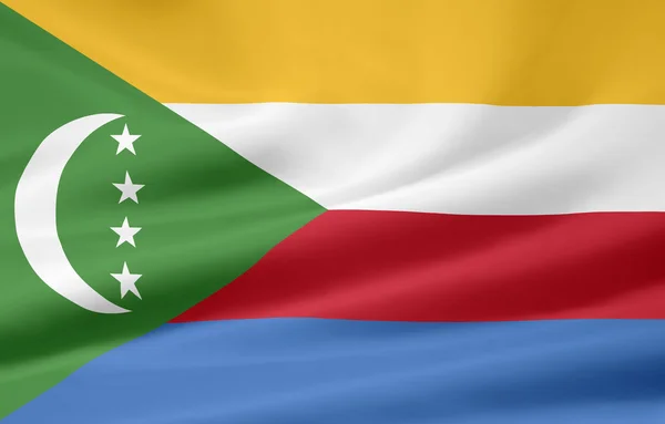 Прапор Коморських островів — стокове фото