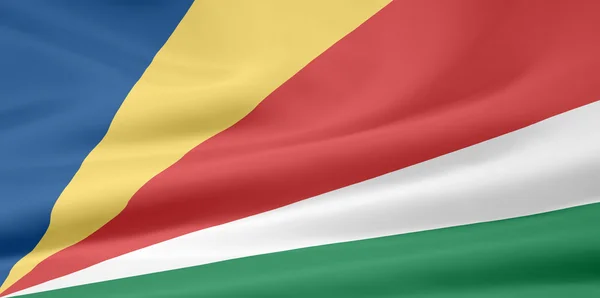 Seychellenes flagg – stockfoto