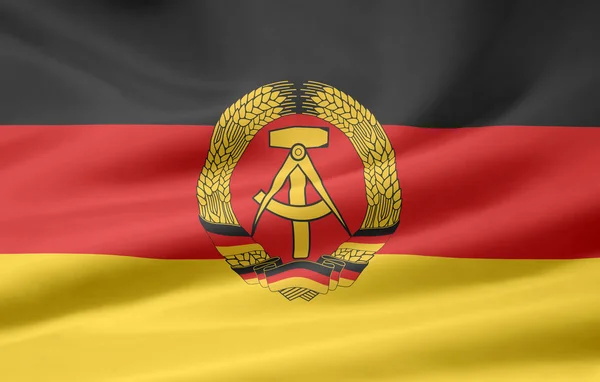 Bandera de la república democrática alemana — Foto de Stock