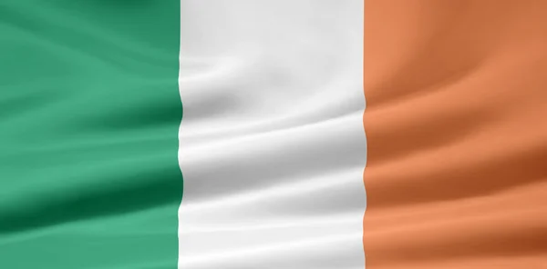 Bandeira da Irlanda - formato oficial — Fotografia de Stock