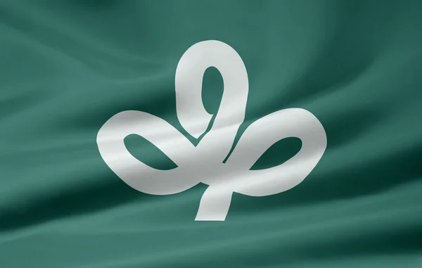 Flag of Miyagi - Japan — Stock Photo, Image