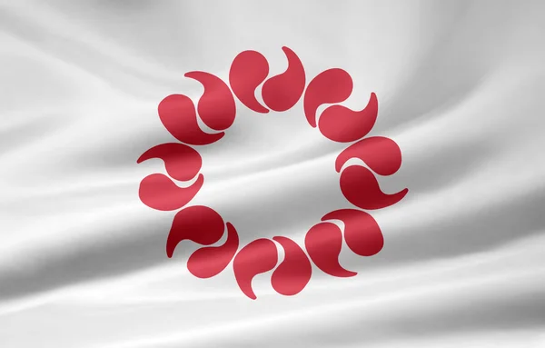 Flag of Saitama - Japan — Stock Photo, Image