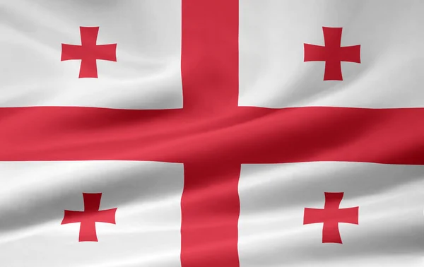 Vlag van de georgia — Stockfoto