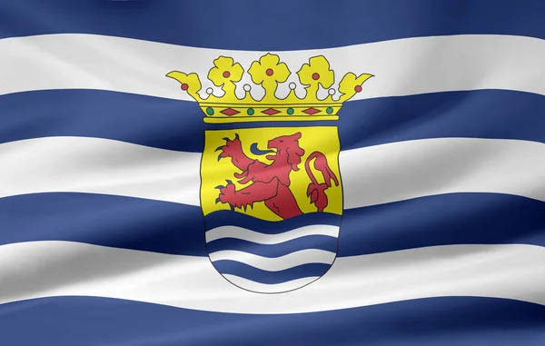 Flag of Zeeland - Netherlands — Stock Photo, Image