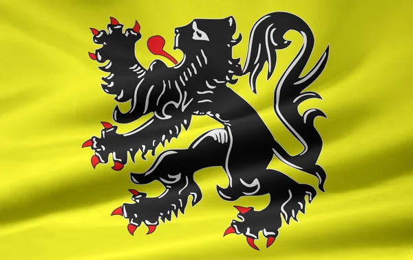 Flaga z Flandrii — Zdjęcie stockowe