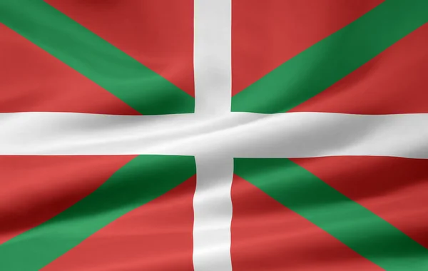 Flag of the Basque Country - Spain — Stock Photo, Image