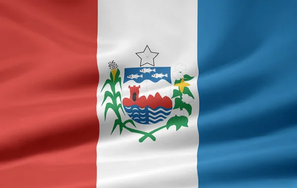 国旗的阿拉戈斯州-巴西 — 图库照片