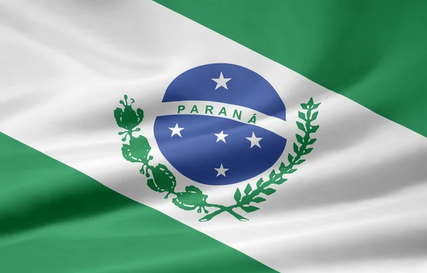 Σημαία της parana - Βραζιλία — Φωτογραφία Αρχείου