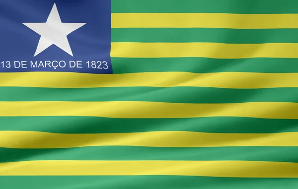 Bandeira do Piauí - Brasil — Fotografia de Stock