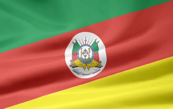 Flag of Rio Grande do Sul - Brazil — Stock Photo, Image
