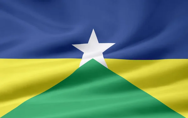 Прапор Рондонія - Бразилія — стокове фото