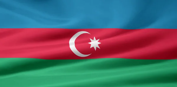 Flagge von Azerbaijan — Stockfoto