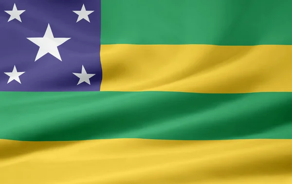 Vlajka sergipe - Brazílie — Stock fotografie