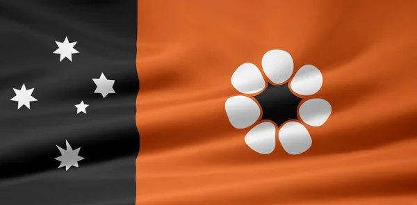 Flagga norra territorierna — Stockfoto