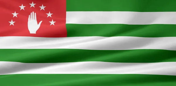 Vlajka Abcházie — Stock fotografie