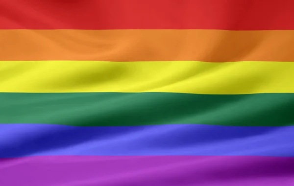 Bandera del orgullo gay Fotos de stock libres de derechos