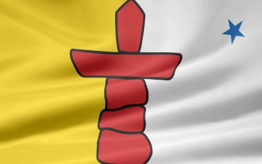 Flag of Nunavut - Canada clipart