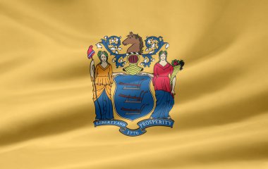 Flag of New Jersey USA clipart