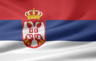 Flag of Serbia clipart