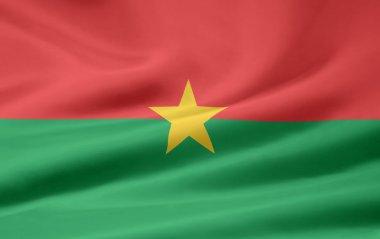 Flag of the Burkina Faso clipart