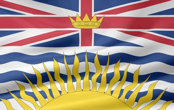 Σημαία της Βρετανική Κολομβία - Καναδάς — Φωτογραφία Αρχείου