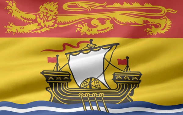 国旗的新不伦瑞克省-加拿大 — 图库照片