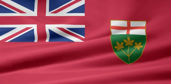 Σημαία του Οντάριο - Καναδά — Φωτογραφία Αρχείου