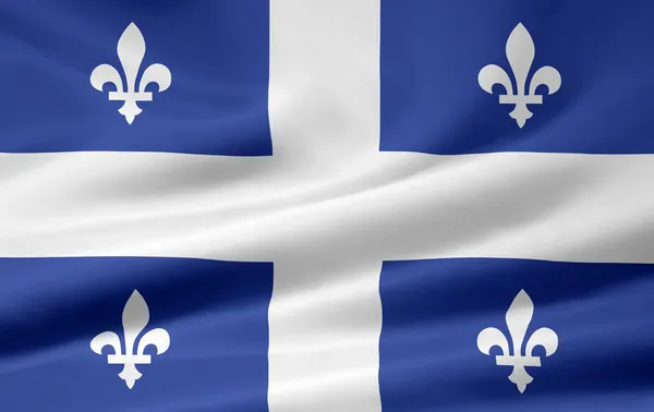 Flagge von Quebec - Kanada — Stockfoto