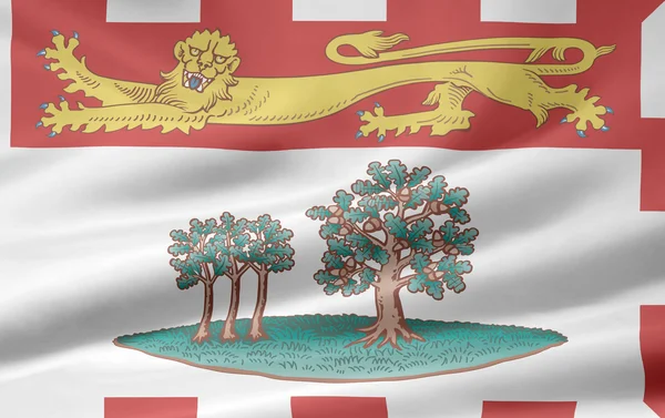 Σημαία του Νήσος του πρίγκηπα Εδουάρδου - Καναδά — Φωτογραφία Αρχείου