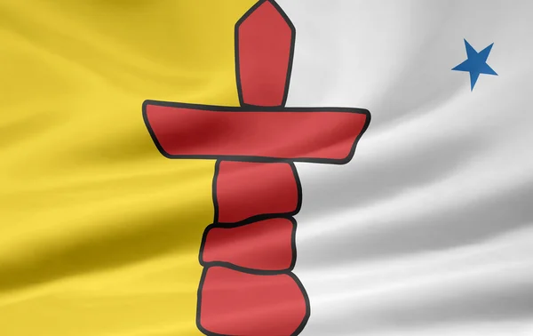 ヌナブト準州 - カナダの旗 — ストック写真