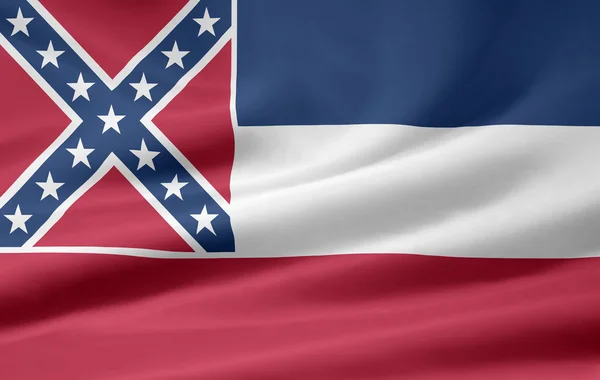 Mississippi - ABD bayrağı — Stok fotoğraf