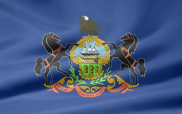 Flagga pennsylvania - usa — Stockfoto