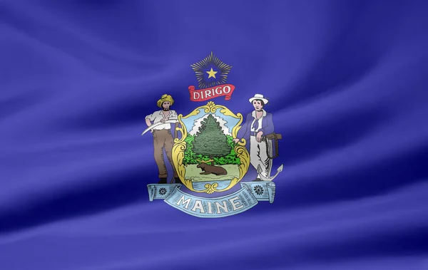 Maine - usa zászlaja — Stock Fotó