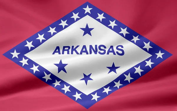 Flagge von arkansas - USA — Stockfoto