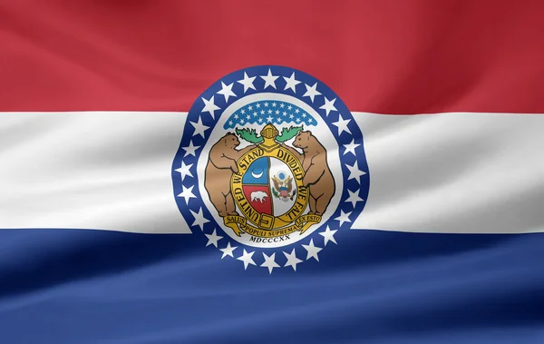 Missouri - usa zászlaja — Stock Fotó