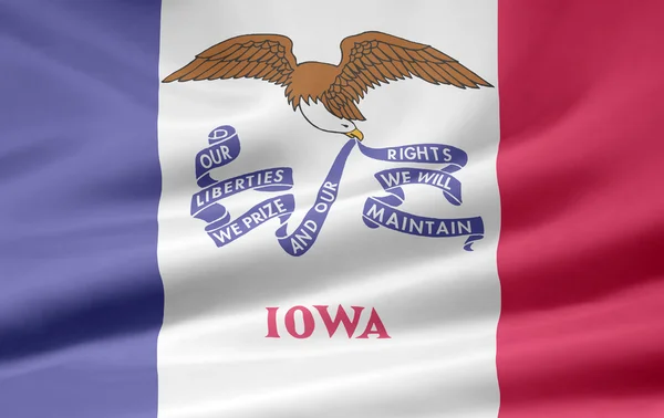 Drapeau de l'Iowa États-Unis — Photo