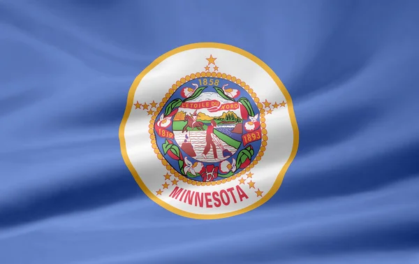 Flaga stanowa Minnesoty - usa — Zdjęcie stockowe