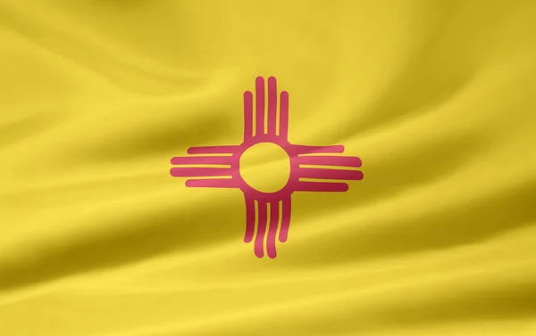 Flaga stanowa nowego Meksyku - usa — Zdjęcie stockowe