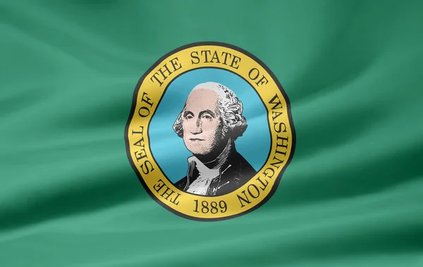 Flaga stanowa Waszyngtonu - usa — Zdjęcie stockowe