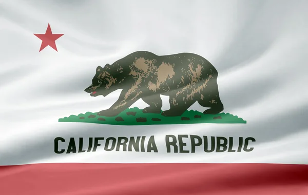 Flagge von Kalifornien - USA — Stockfoto
