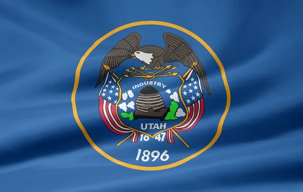 Utah - usa zászlaja — Stock Fotó