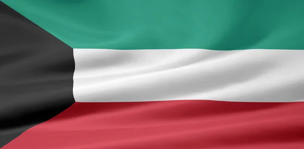 Vlag van de Koeweit — Stockfoto