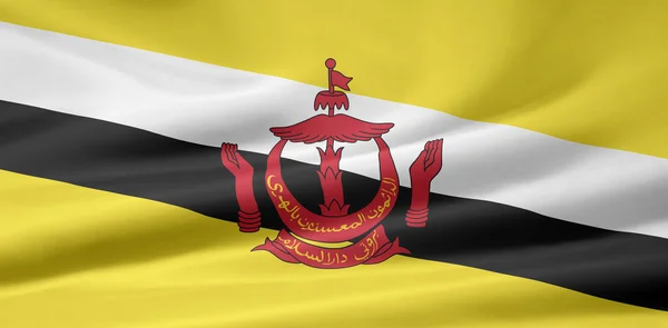 Bandera de Brunei — Foto de Stock