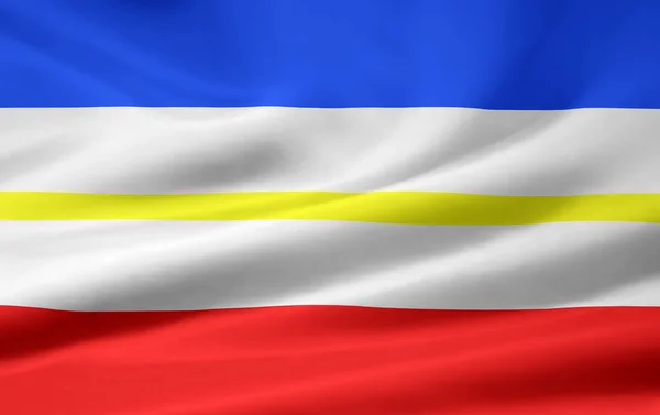 Прапор Мекленбург-Передня Померанія — стокове фото