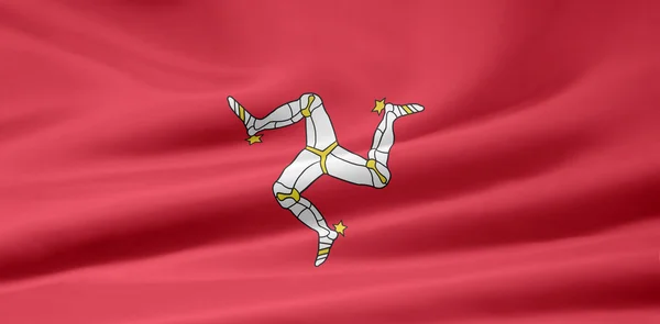 Vlag van het eiland Man — Stockfoto