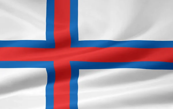 A faroer-szigetek zászlaja — Stock Fotó