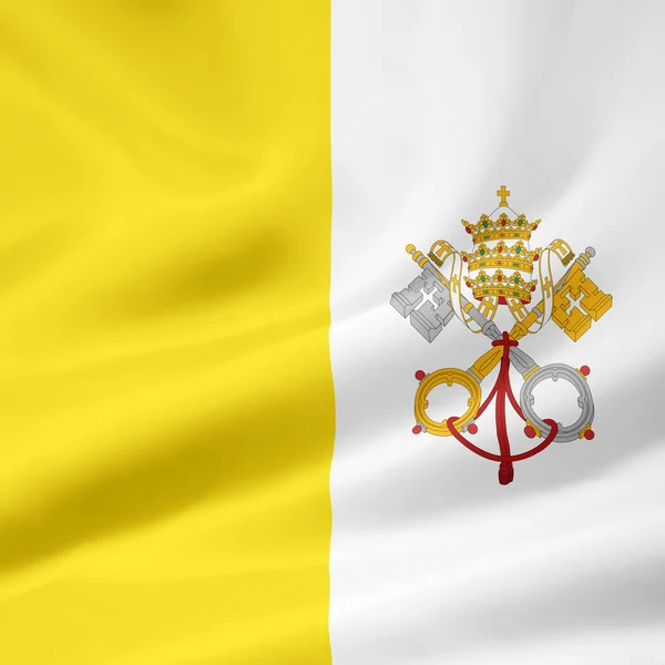 A Vatikán zászlaja — Stock Fotó