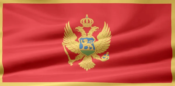 黑山国旗 — 图库照片