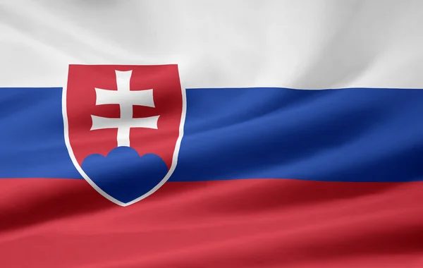 Bandeira da eslováquia — Fotografia de Stock